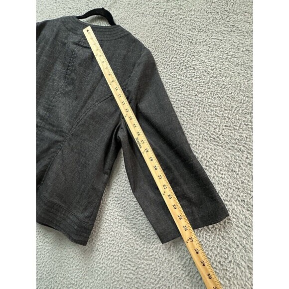 Dress Barn Jacket Womens 18/20 Gray Full Zip Pockets Lined Career Work - Picture 7 of 12